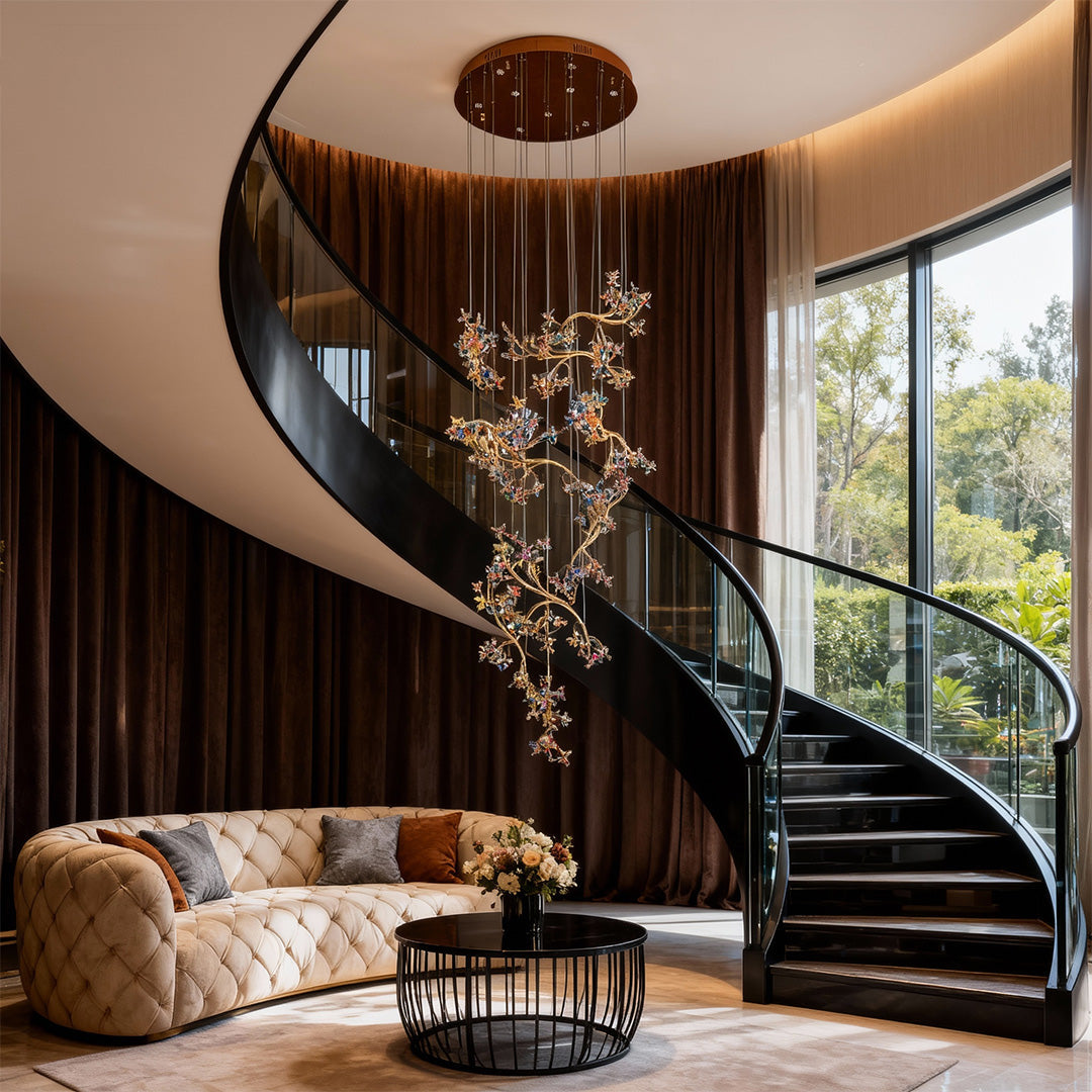 THORNBURY CRYSTAL SPIRAL CEILING LANTERN