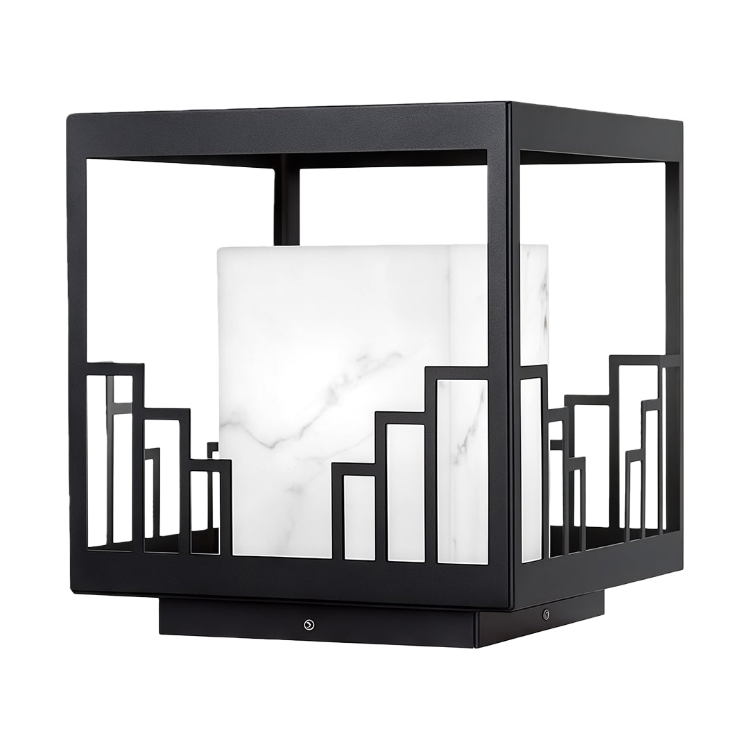 THORNBURY WEATHERED IRON OUTDOOR COLUMN LANTERN
