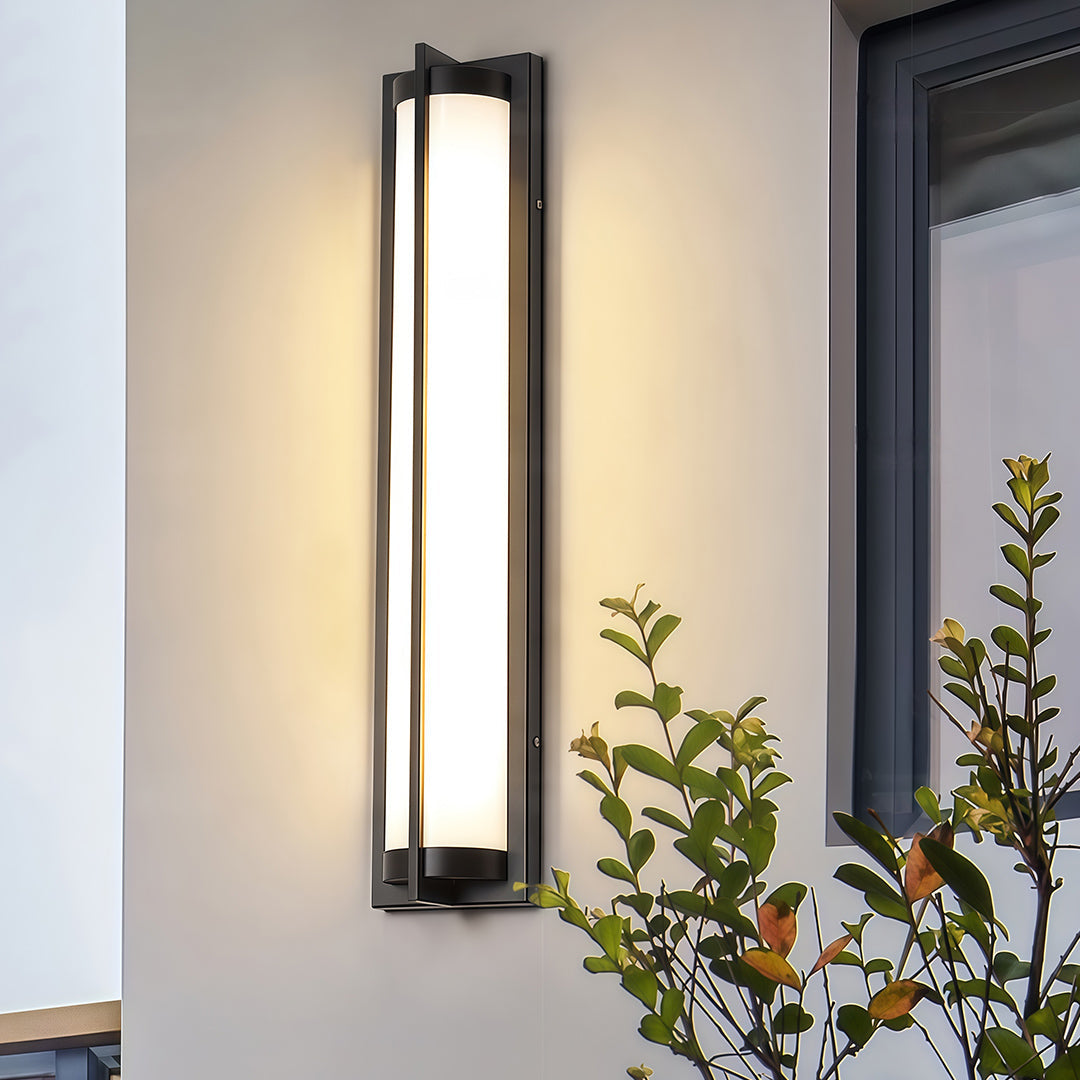 RAVENHURST NIGHTS BLACK MODERN OUTDOOR SCONCE LANTERN