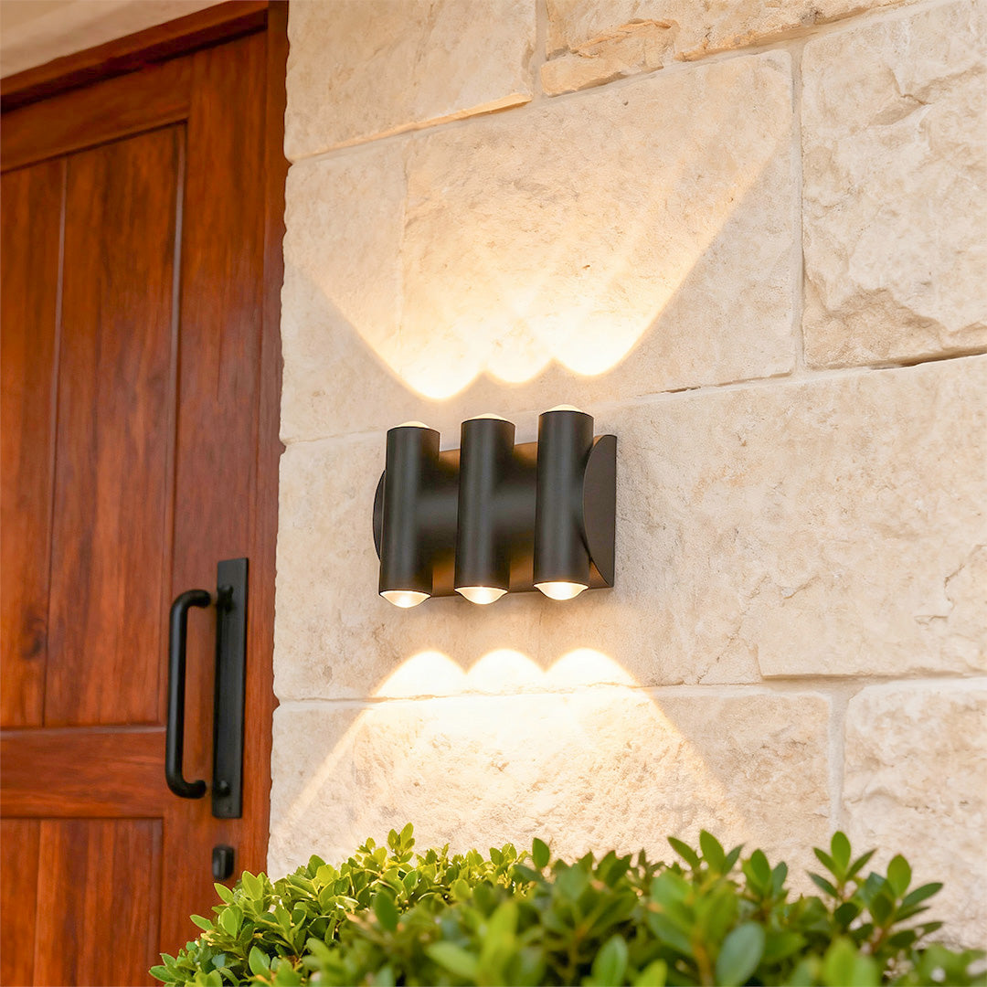 BRANSON DUAL-ANGLE OUTDOOR LED WALL SCONCE