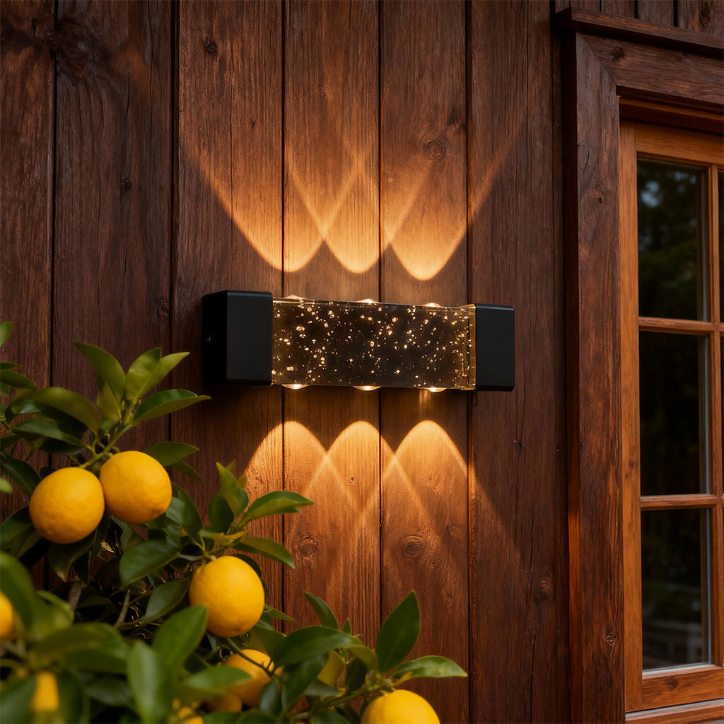 WINDSOR CRYSTAL REFLECTIVE OUTDOOR SCONCE