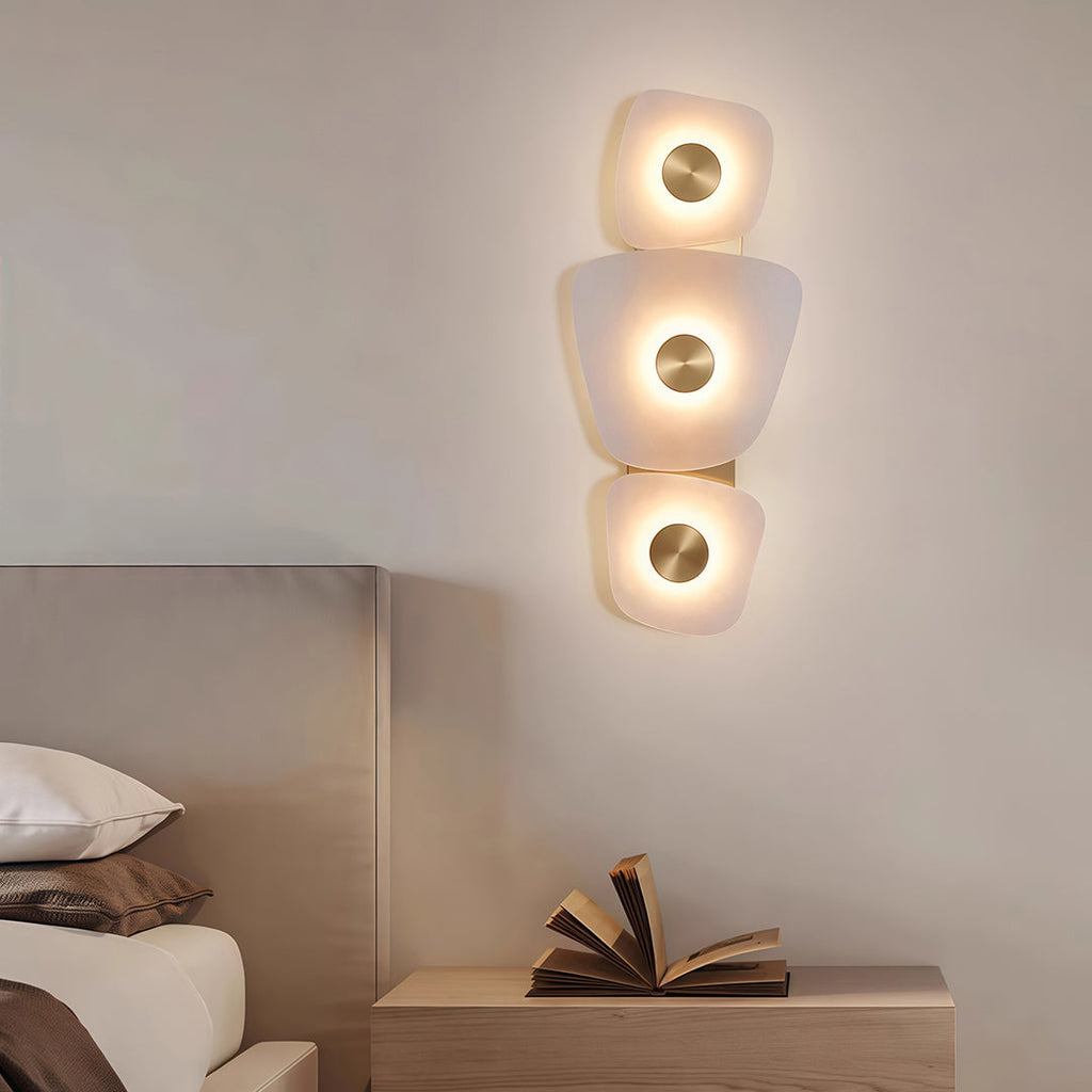 WINTERBOURNE COPPER MARBLE ILLUMINATED WALL LANTERN
