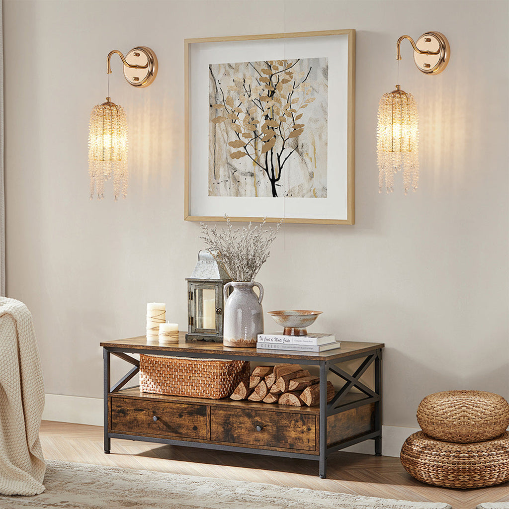 WINDSOR CRYSTAL EMBELLISHED WALL SCONCE