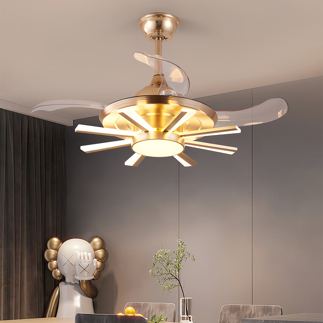 THORNBURY IRON MULTI-ARM CEILING LIGHT WITH INTEGRATED LAMPING
