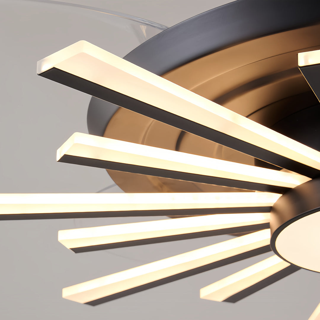 THORNBURY IRON MULTI-ARM CEILING LIGHT WITH INTEGRATED LAMPING