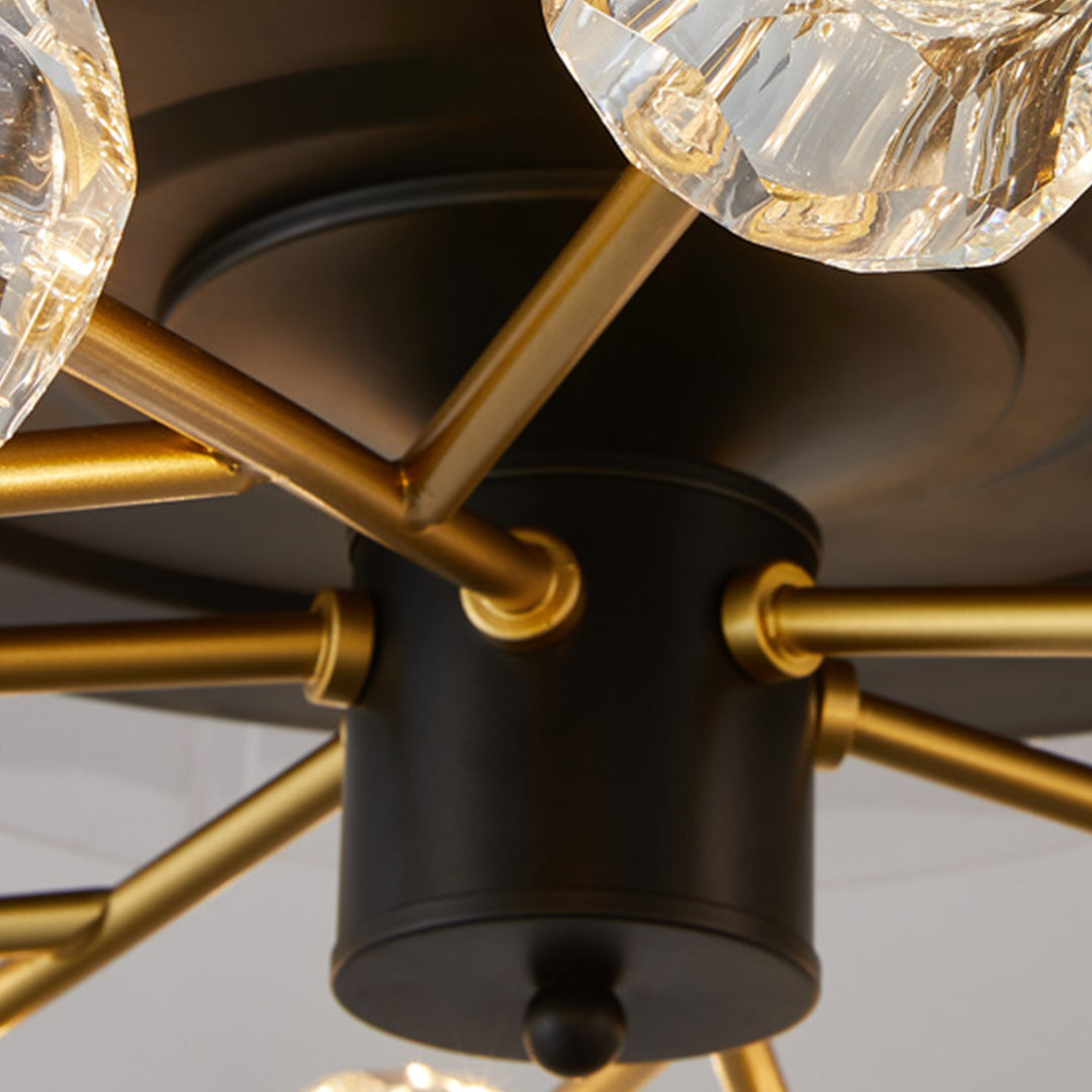 FENWICK CRYSTAL LUMINAIRE CEILING FAN