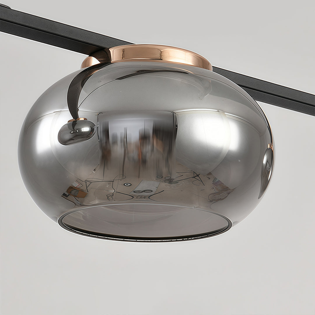 WINDSOR GRAY ORB METAL CEILING LANTERN