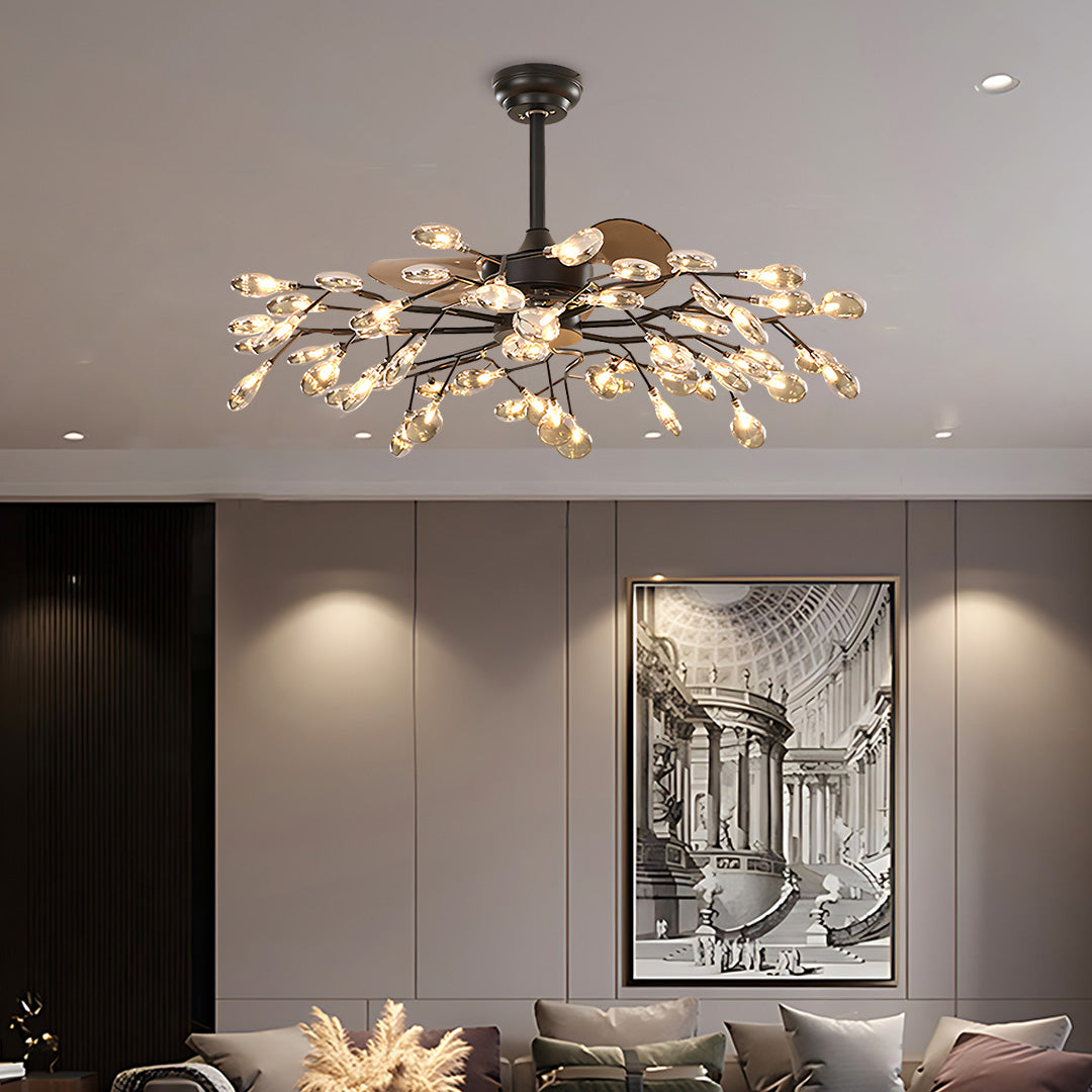 CHARLESTON ARTISAN CEILING LIGHT FAN