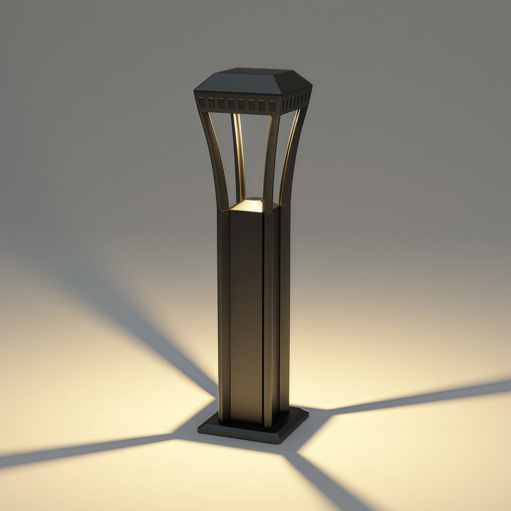 FARNWORTH GEOMETRIC OUTDOOR BOLLARD LUMINAIRE