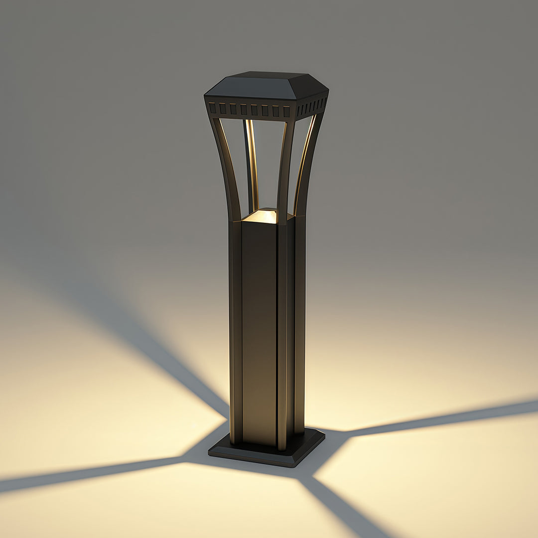 FARNWORTH GEOMETRIC OUTDOOR BOLLARD LUMINAIRE