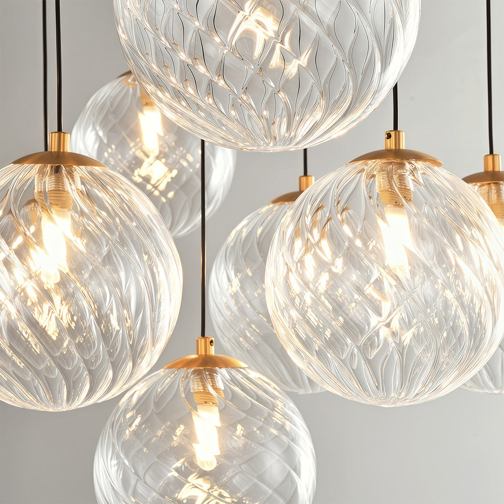 FENWICK COPPER ORB CEILING LUMINAIRE