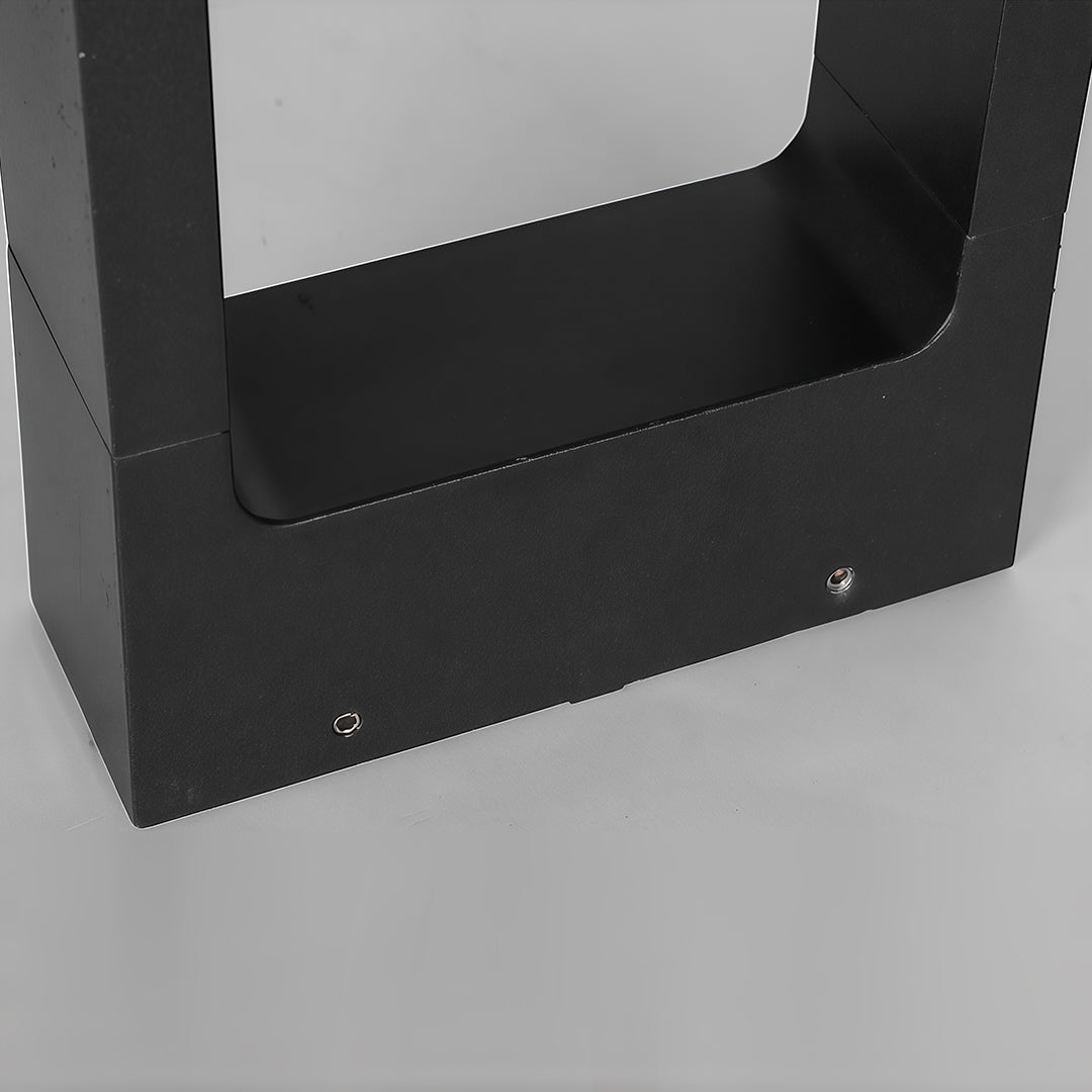 WINDSOR SQUARE BLACK OUTDOOR BOLLARD LANTERN