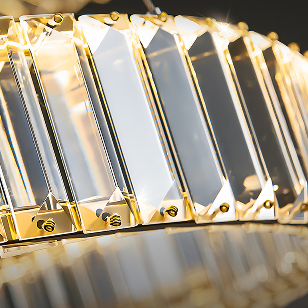 WINDSOR CRYSTAL RING CEILING LUMINAIRE WITH DIMMABLE LED
