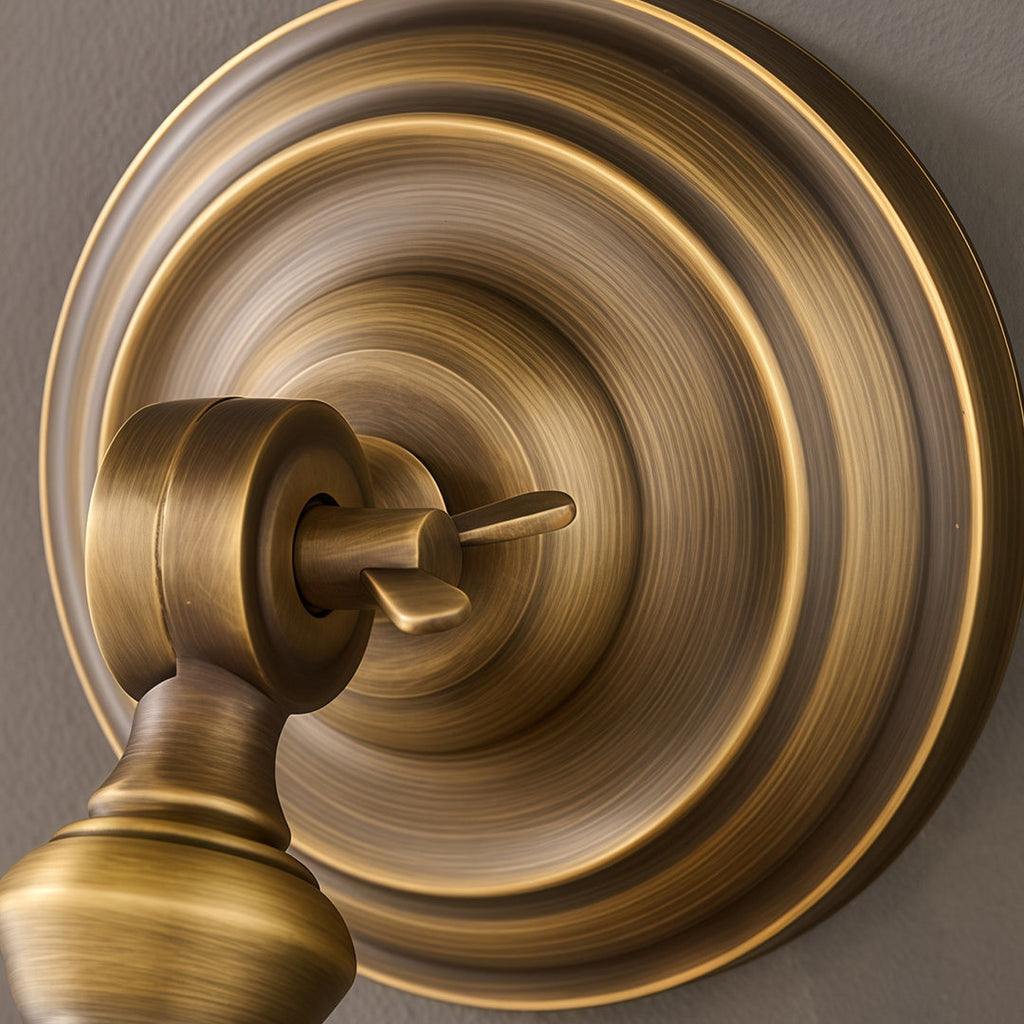 WINTHROP VINTAGE BRASS LED WALL SCONCE