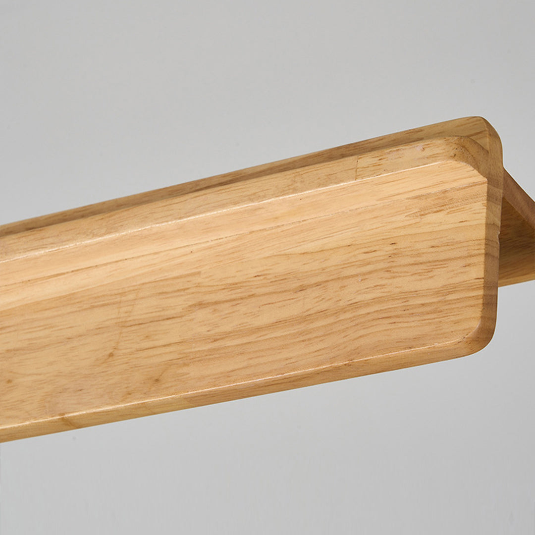 WINTHROP WOODEN SLIMLINE PENDANT WITH WHITE PVC SHADE