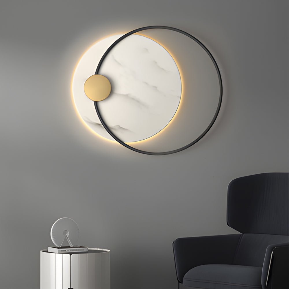 WILLOUGHBY MARBLE CIRCULAR WALL LANTERN - 13''/26''"  
2. "HARTWELL STONE ROUNDEL LIGHTING SCONCE - 13''/26''"  
3. "BRAMBLETON MARBLE GLOWING WALL ART - 13''/26''"  
4. "PENROSE ROUND MARBLE ILLUMINATION SCONCE - 13''/26''"  
5. "DORCHESTER MARBLE ROUNDE
