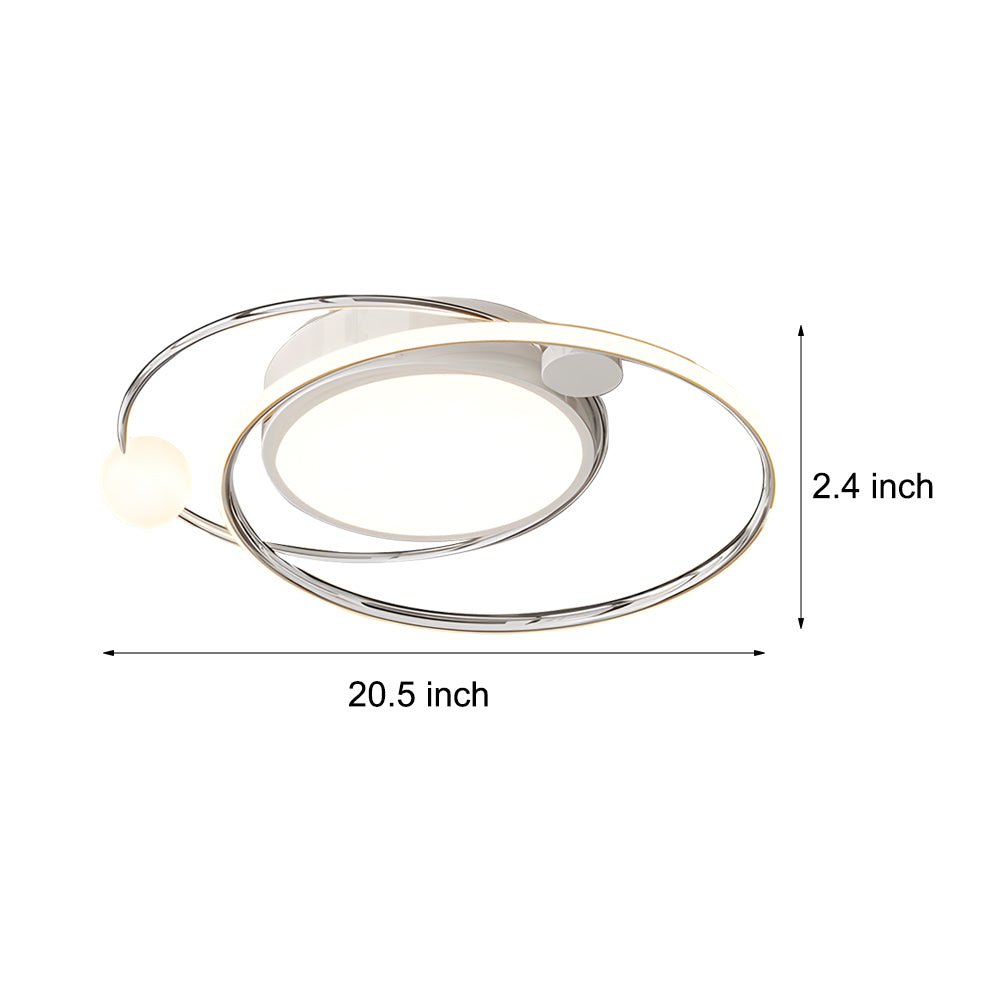 FENWICK 20-INCH TRIPLE DIMENSION LED CEILING LANTERN WITH REMOTE CONTROL