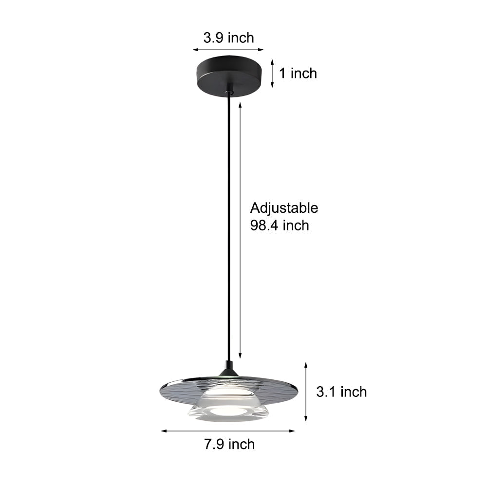 ALDERSON 7-INCH TRIO DIMMER GLASS PENDANT LIGHT
