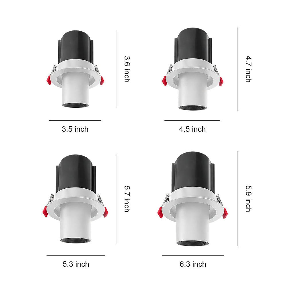 WINDSOR GLOW RECESSED LED CEILING LIGHT WITH ANTI-GLARE DESIGN