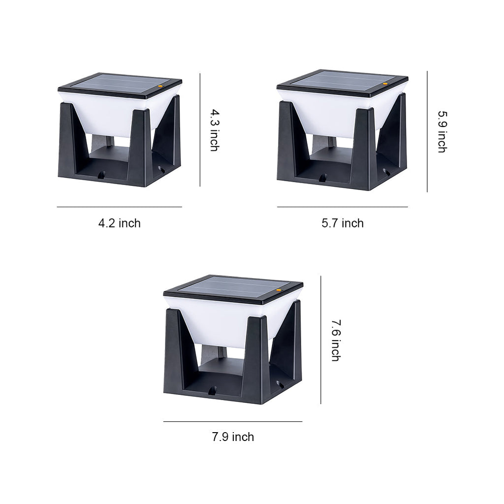 RAVENSCROFT SOLAR GARDEN PILLAR LIGHT WITH WEATHER-RESISTANT DESIGN