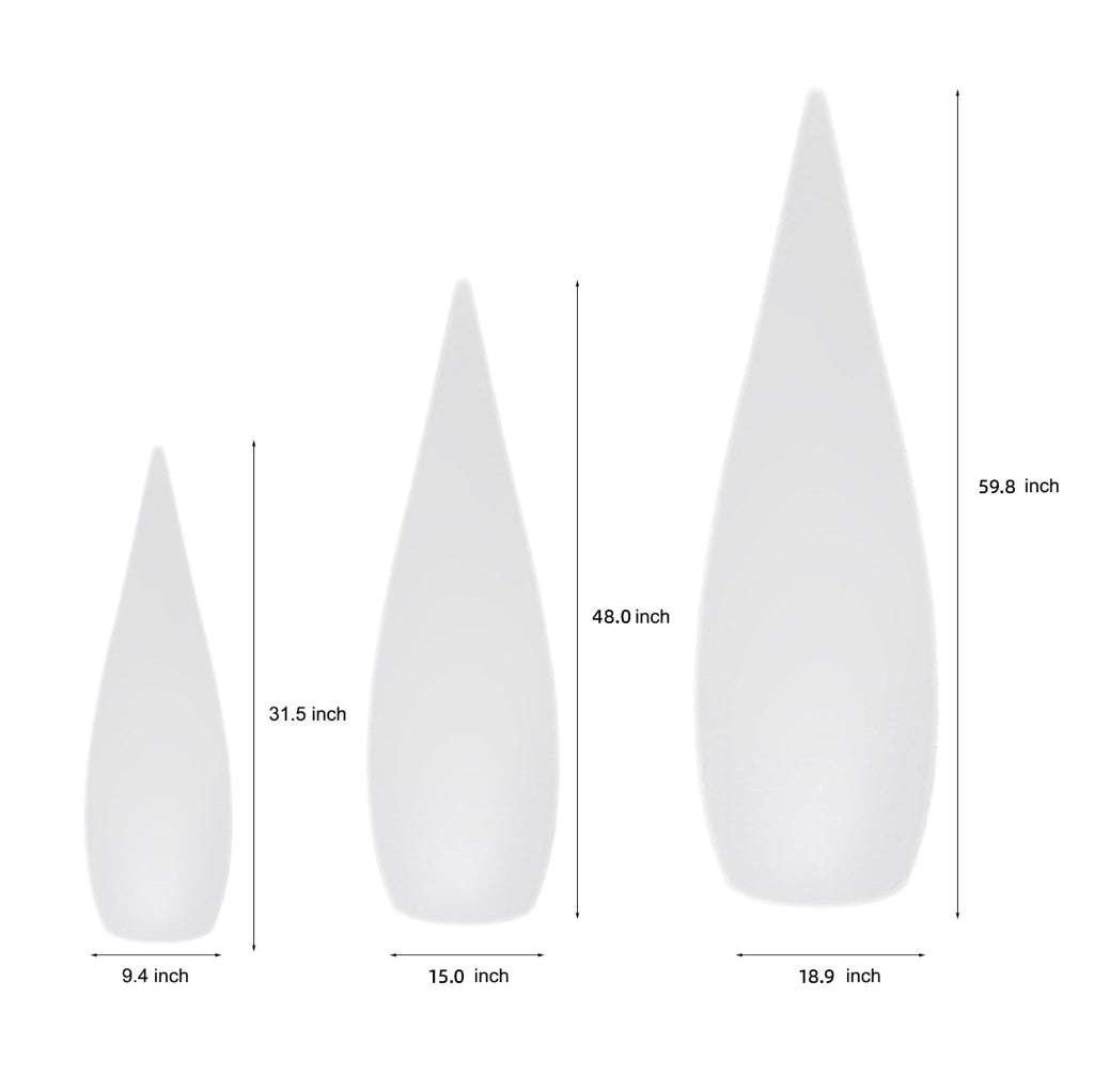 WINDSOR DROPLET OUTDOOR LANTERN, MODERN LED LANDSCAPE FLOOR LIGHT