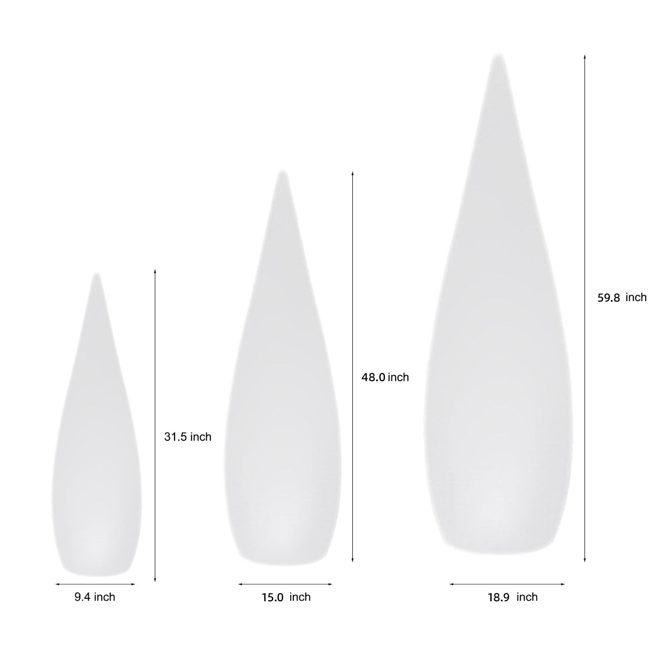 WINDSOR DROPLET OUTDOOR LANTERN, MODERN LED LANDSCAPE FLOOR LIGHT