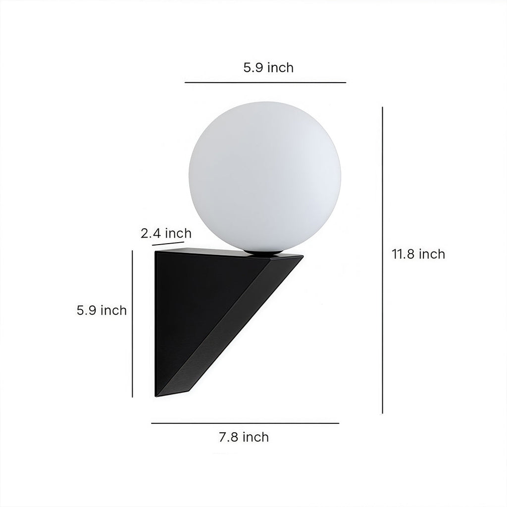 WINTERBOURNE CLEAR SPHERE WALL LANTERN