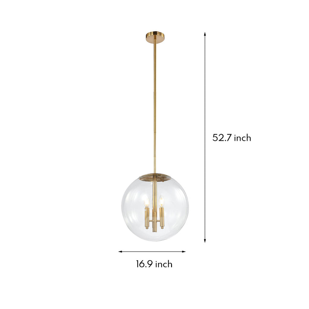 WINDSOR CRYSTAL ORB CEILING LAMP