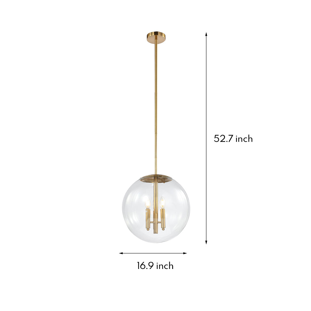 WINDSOR CRYSTAL ORB CEILING LAMP