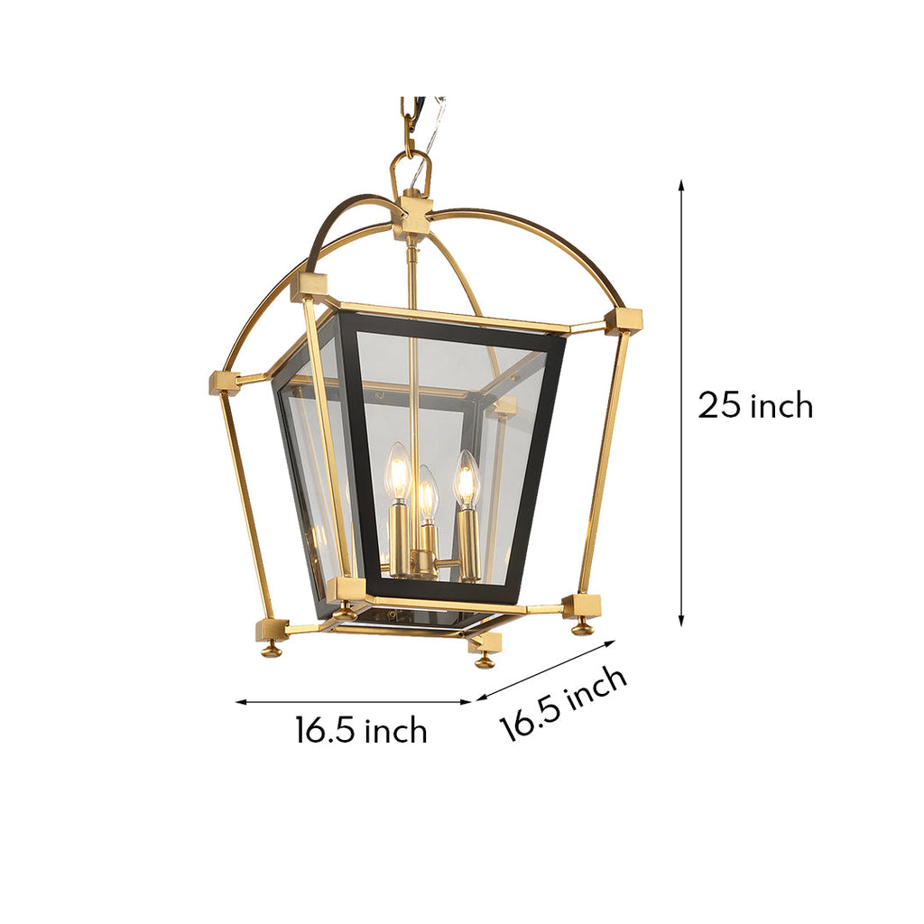 BRAMBLETON GILDED IRON HANGING LANTERN