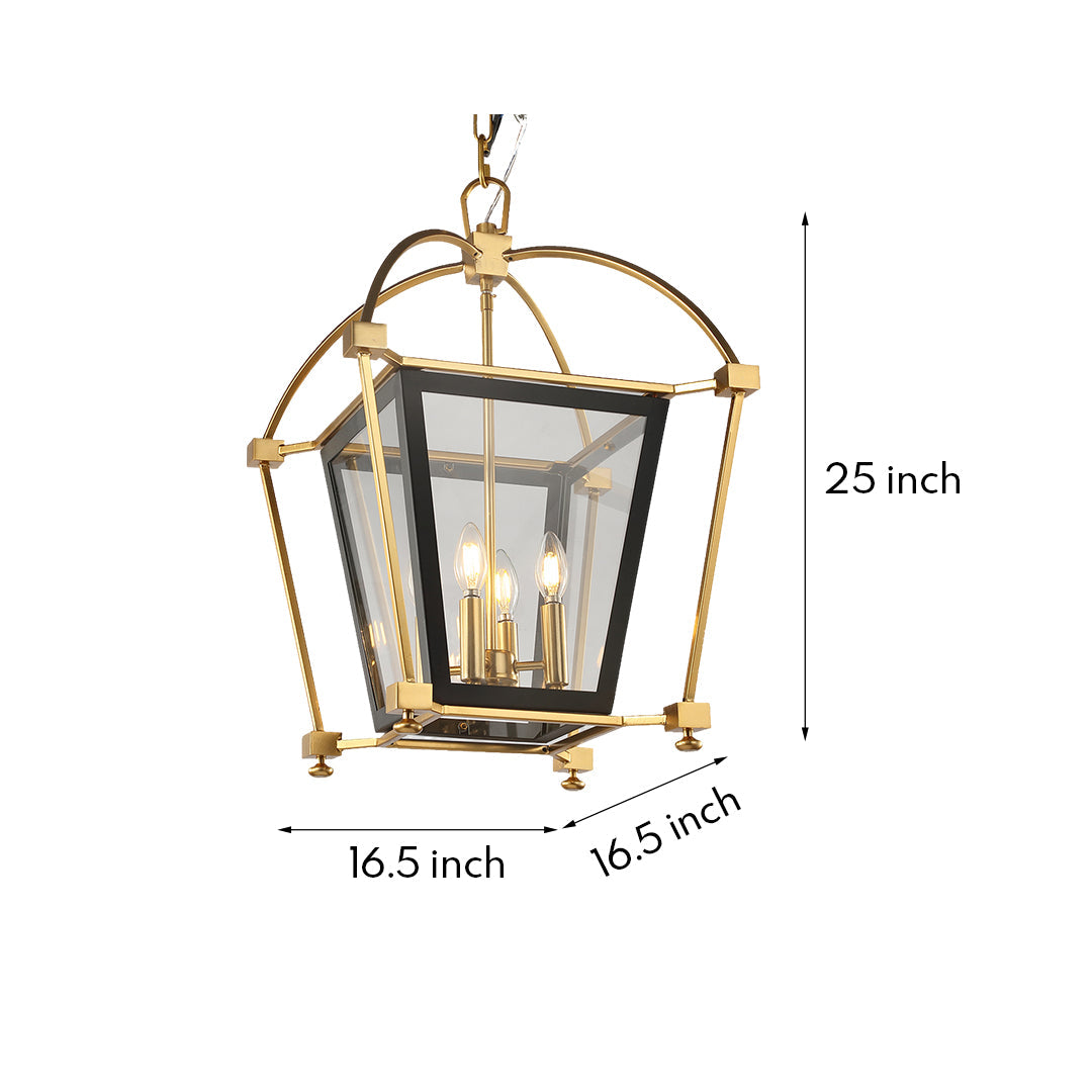 BRAMBLETON GILDED IRON HANGING LANTERN