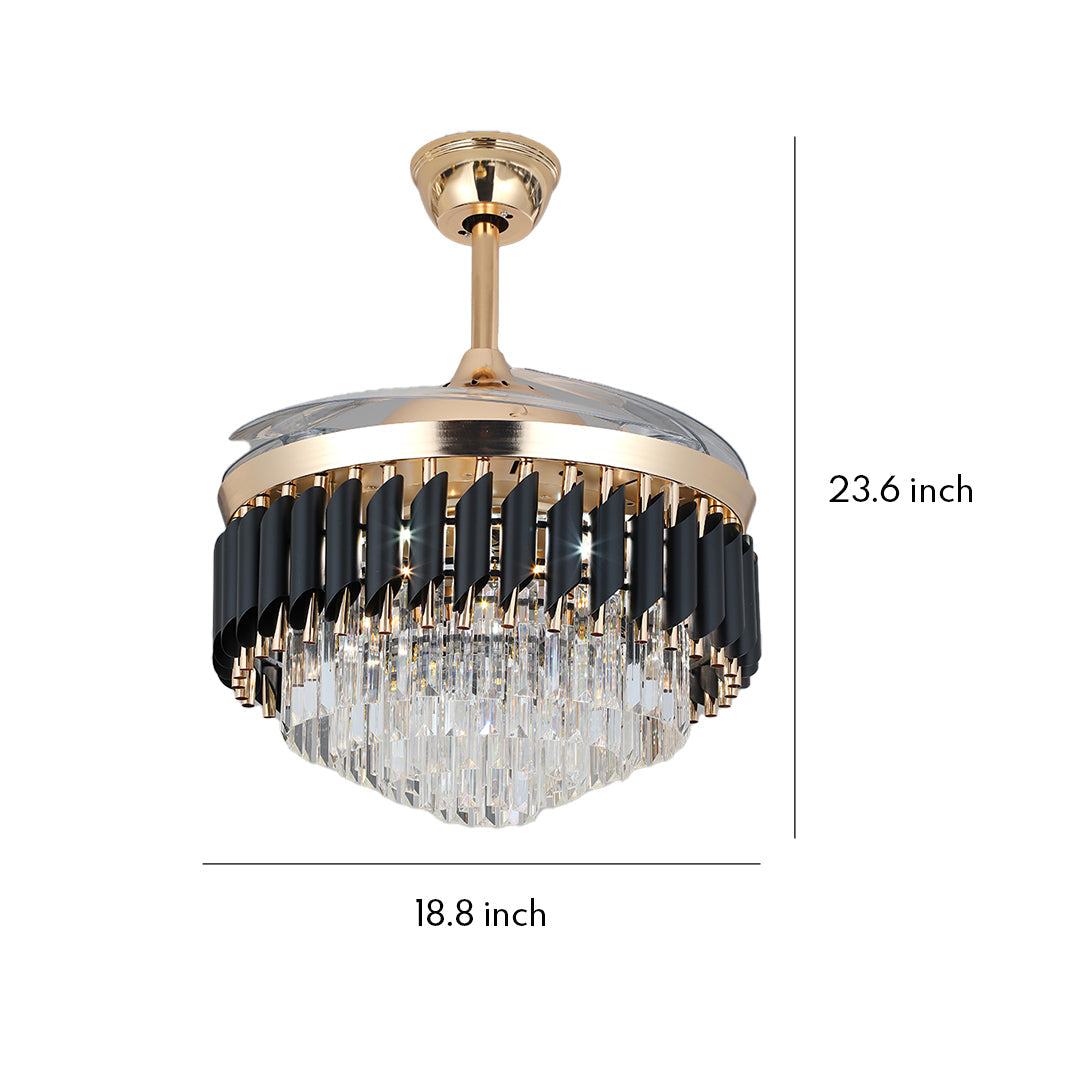 RAVENHURST LUXURY CEILING FAN WITH ILLUMINATION AND TRANSLUCENT BLADES"  
2. "DARTMOOR BLACK CEILING FAN WITH LIGHT AND TRANSPARENT PC BLADES"  
3. "WINSLEIGH TRANSPARENT BLADE CEILING FAN WITH INTEGRATED LIGHTING"  
4. "ASHFORD BLACK CEILING FAN WITH ILL