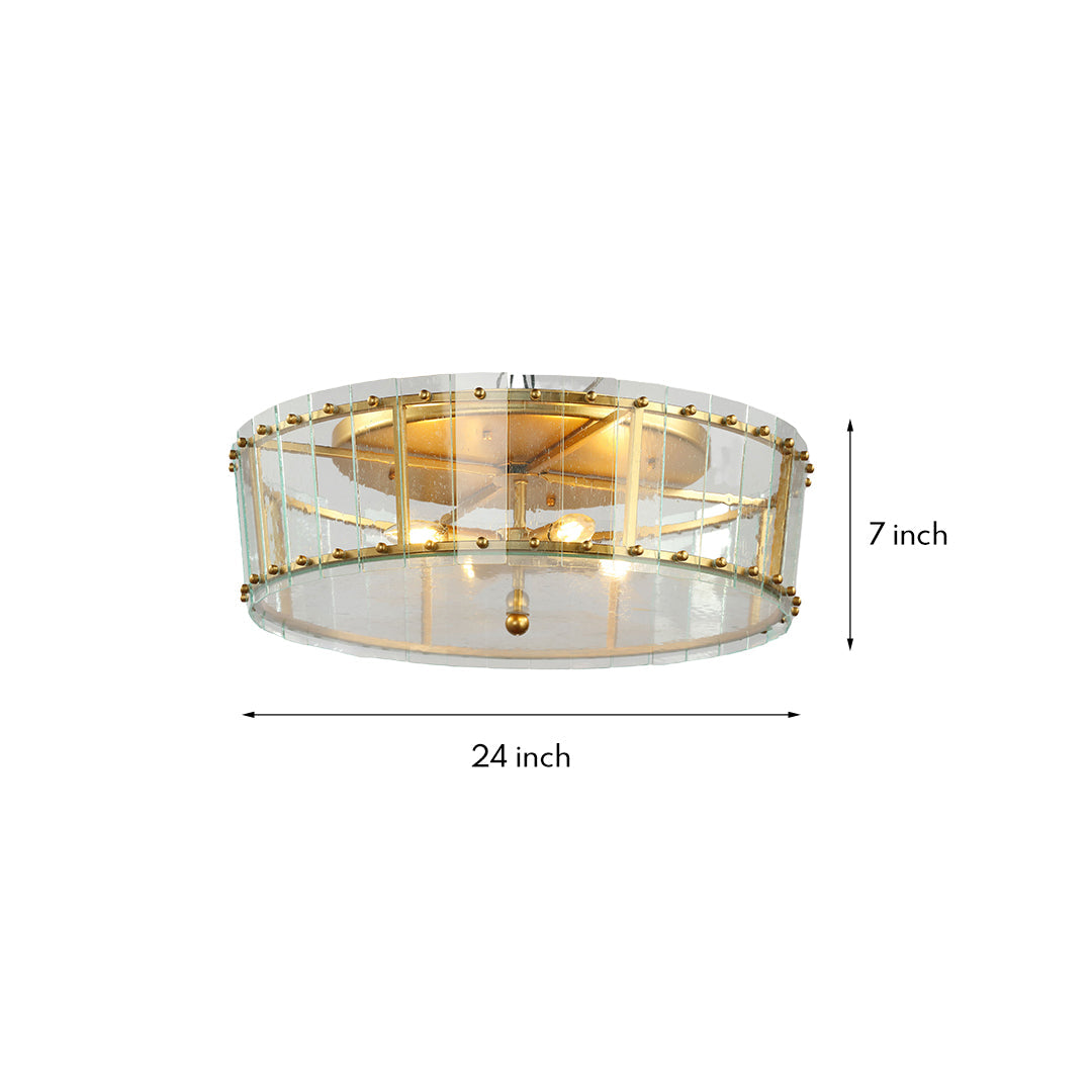 WINDSOR GLEAM ROUND GLASS CEILING LANTERN