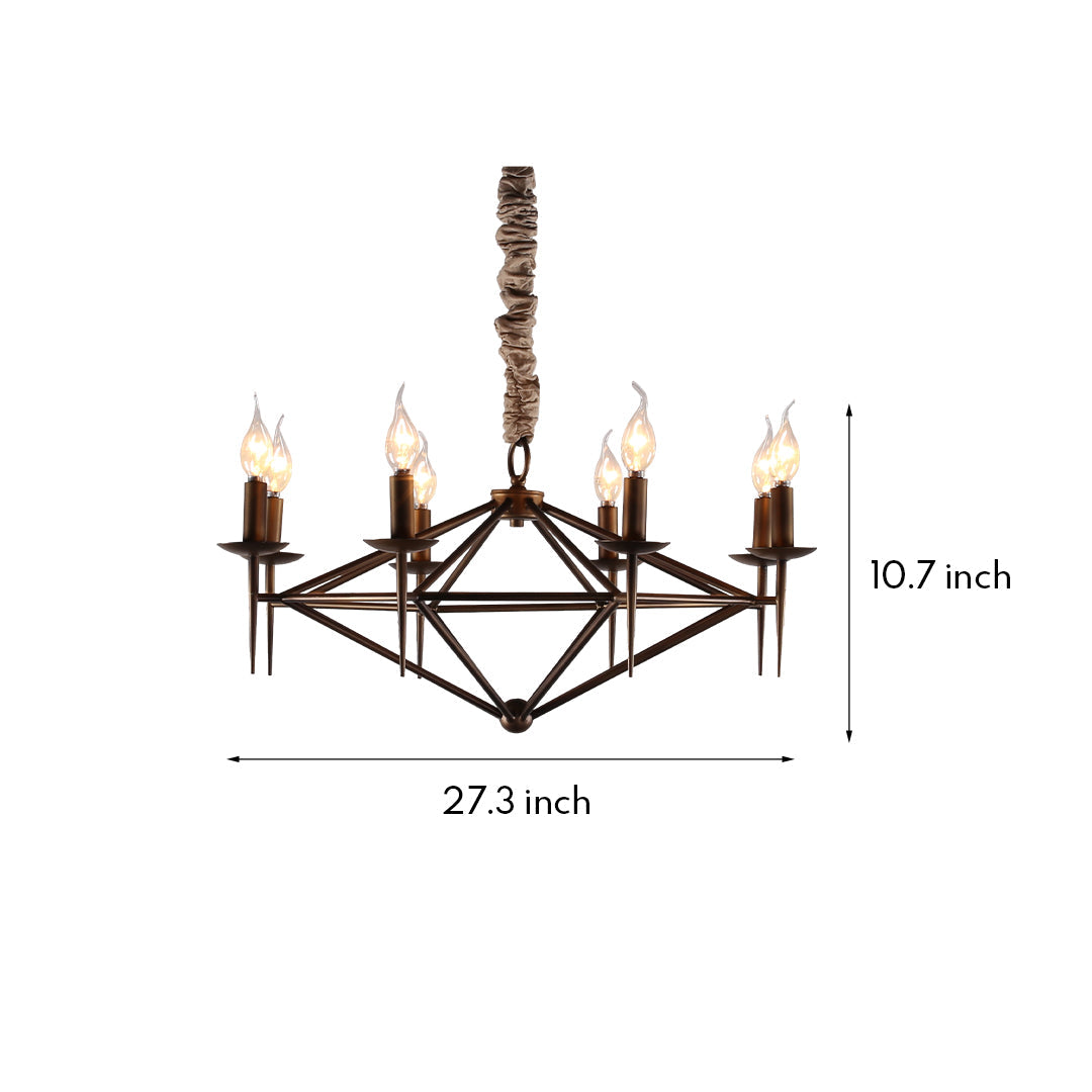 BRAMBLEWOOD ACRYLIC & METAL CEILING LANTERN