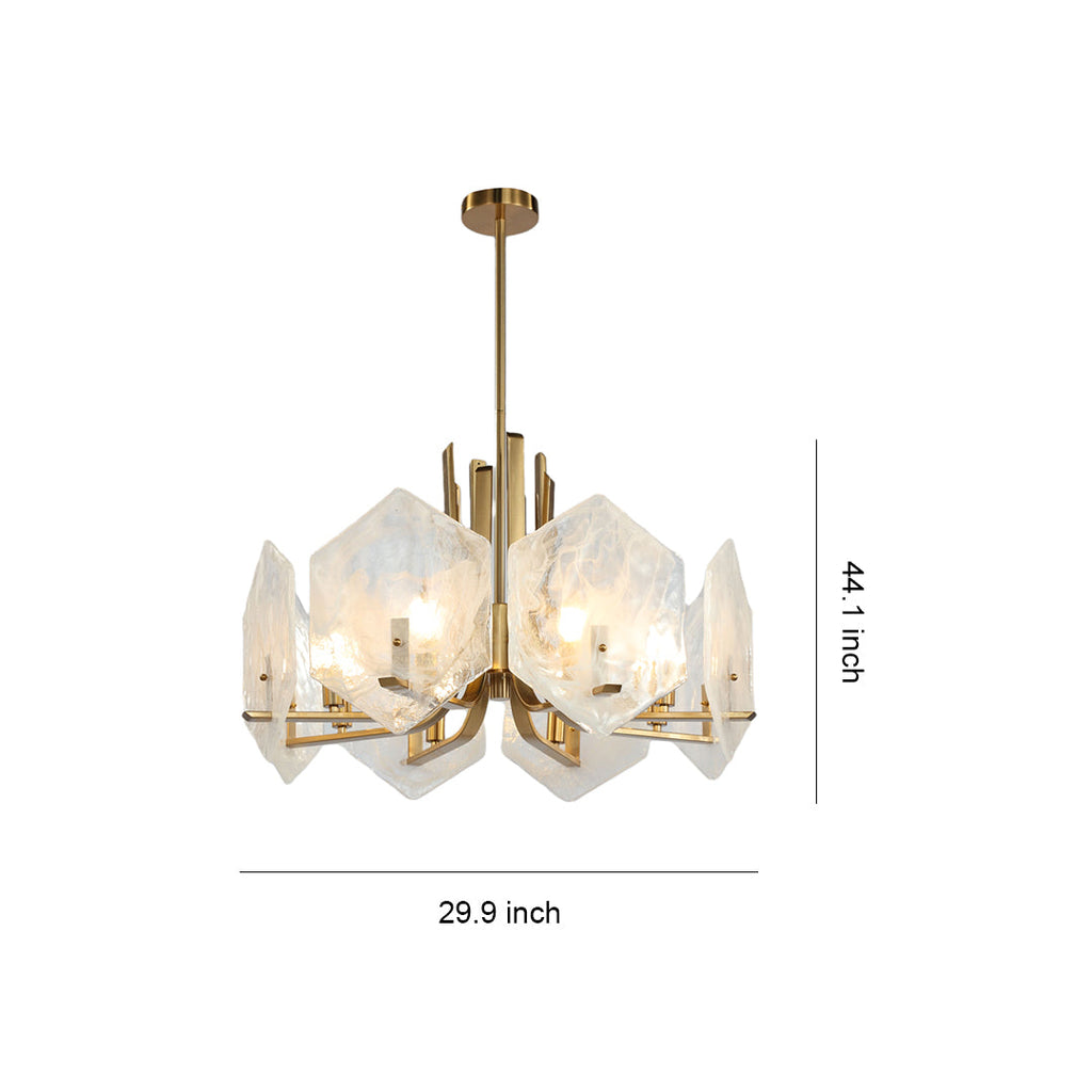 FARNWORTH ARTISANAL GOLDEN GEOMETRIC CEILING LANTERN