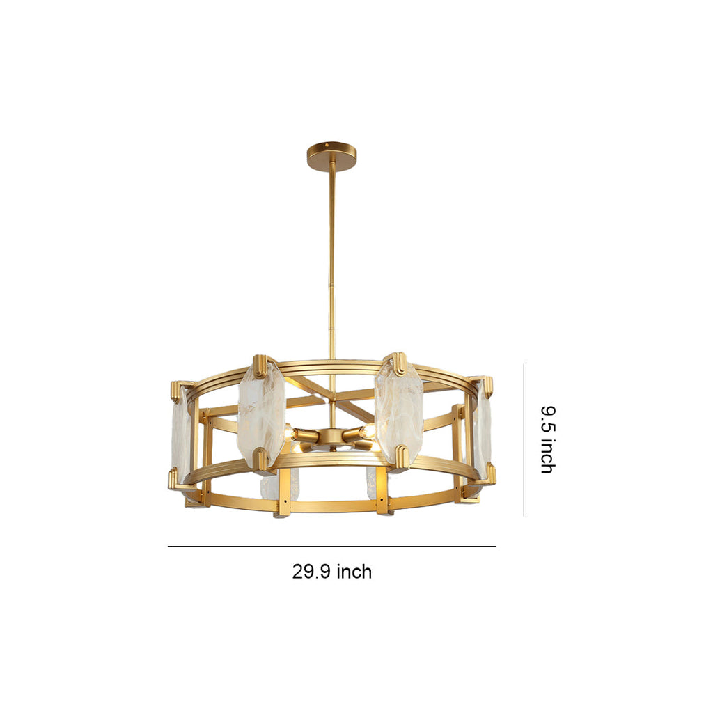 WINTHROP CIRCULAR CRYSTAL HANGING LANTERN