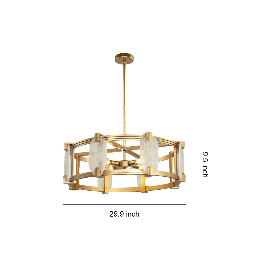 WINTHROP CIRCULAR CRYSTAL HANGING LANTERN