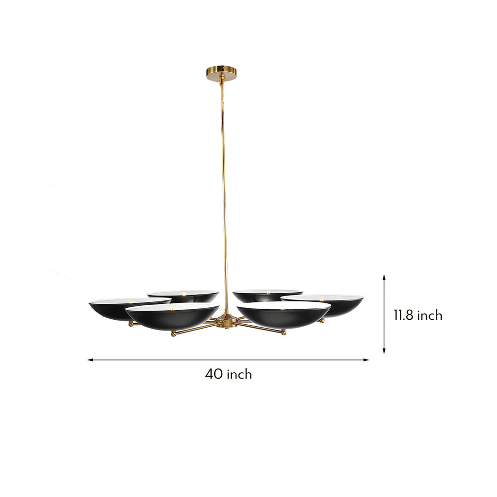 RAVENHURST AURIC TRIM CEILING CHANDELIER