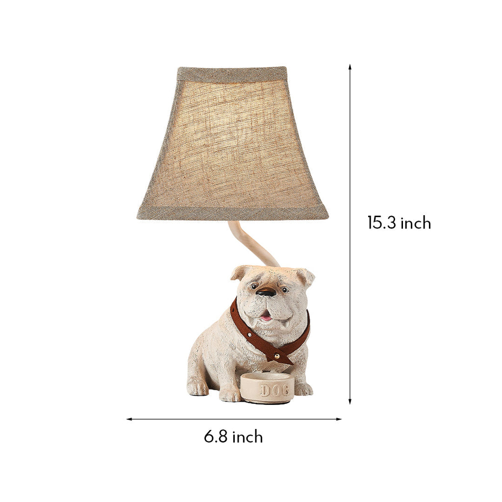 WINTHROP CANINE RESIN TABLE LANTERN