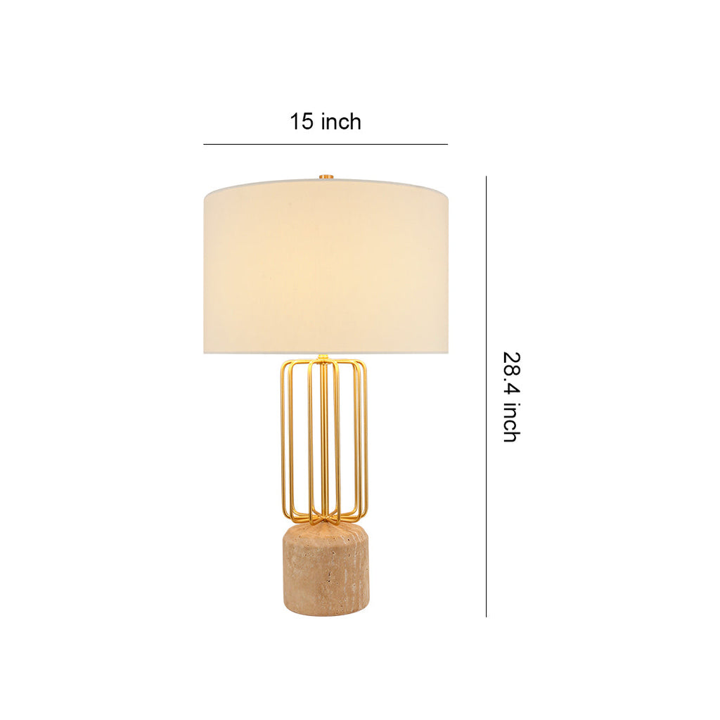 WINTHROP GEOMETRIC METAL TABLE LAMP WITH LED EYE-CARE TECHNOLOGY