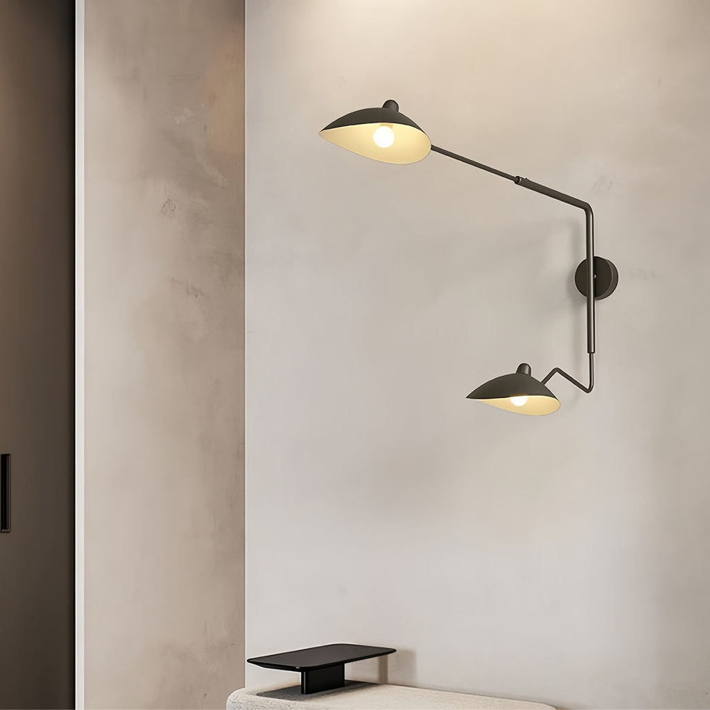 FENWICK SWINGING ARM INDUSTRIAL WALL LAMP