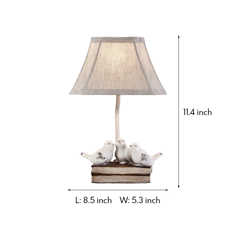WINTHROP AVIAN STACKED BOOKS TABLE LIGHT