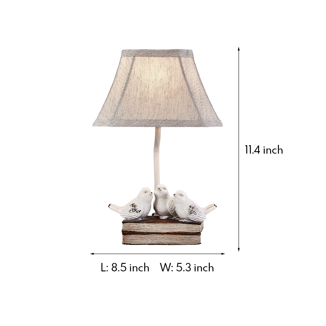 WINTHROP AVIAN STACKED BOOKS TABLE LIGHT
