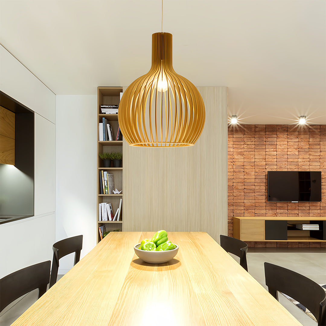 WINDSOR AVIAN WOODEN PENDANT LUMINAIRE