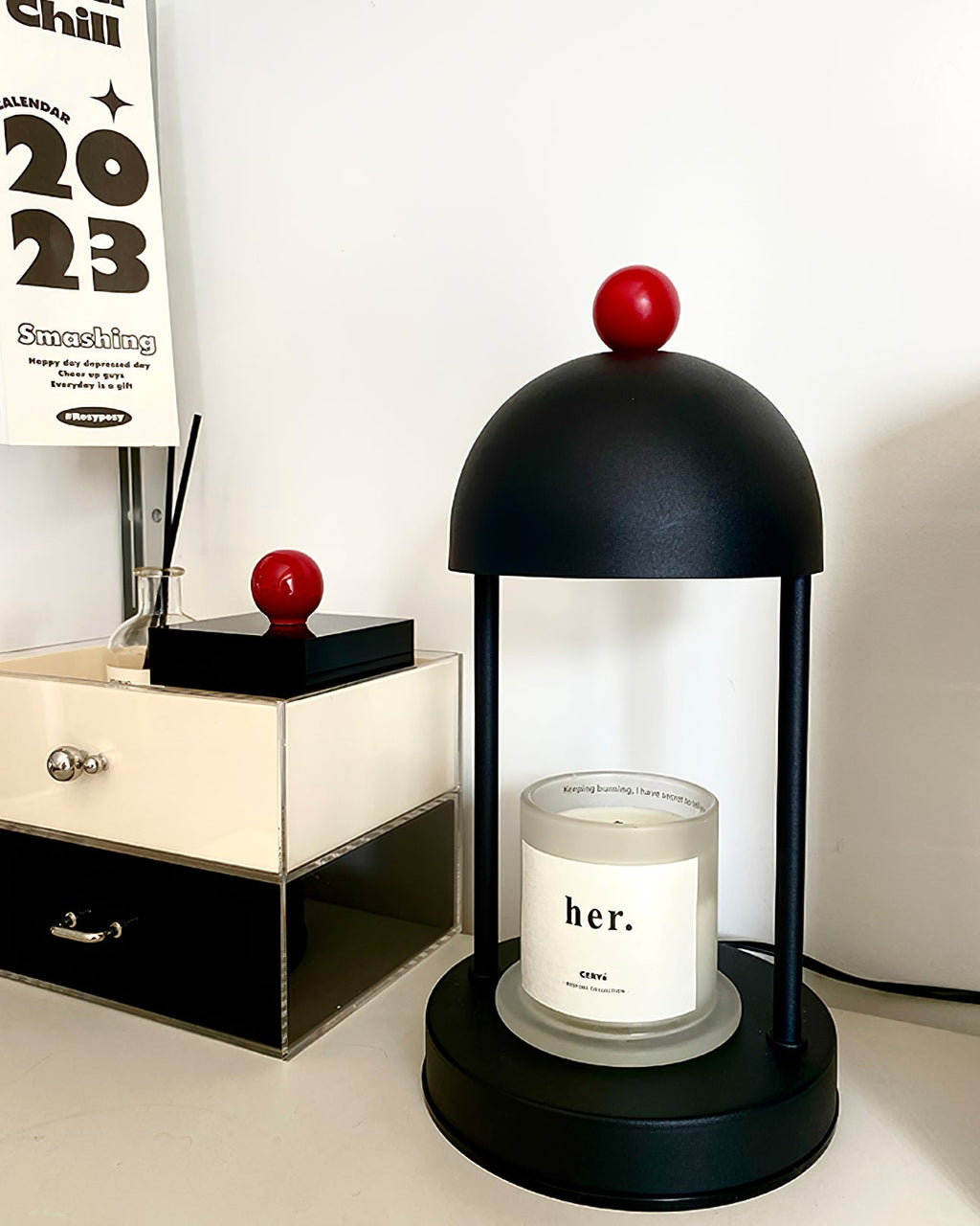 CLARIDGE ILLUMINATED CANDLE GLOW LAMP