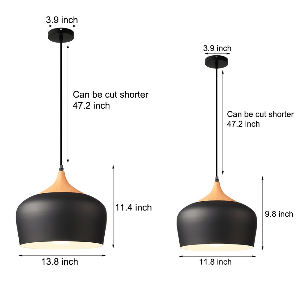WINTHROP WOODEN ACCENT DOME PENDANT LIGHT