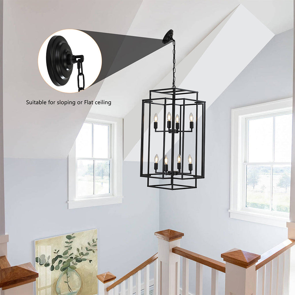 BRANSON RUSTIC IRON HANGING LANTERN
