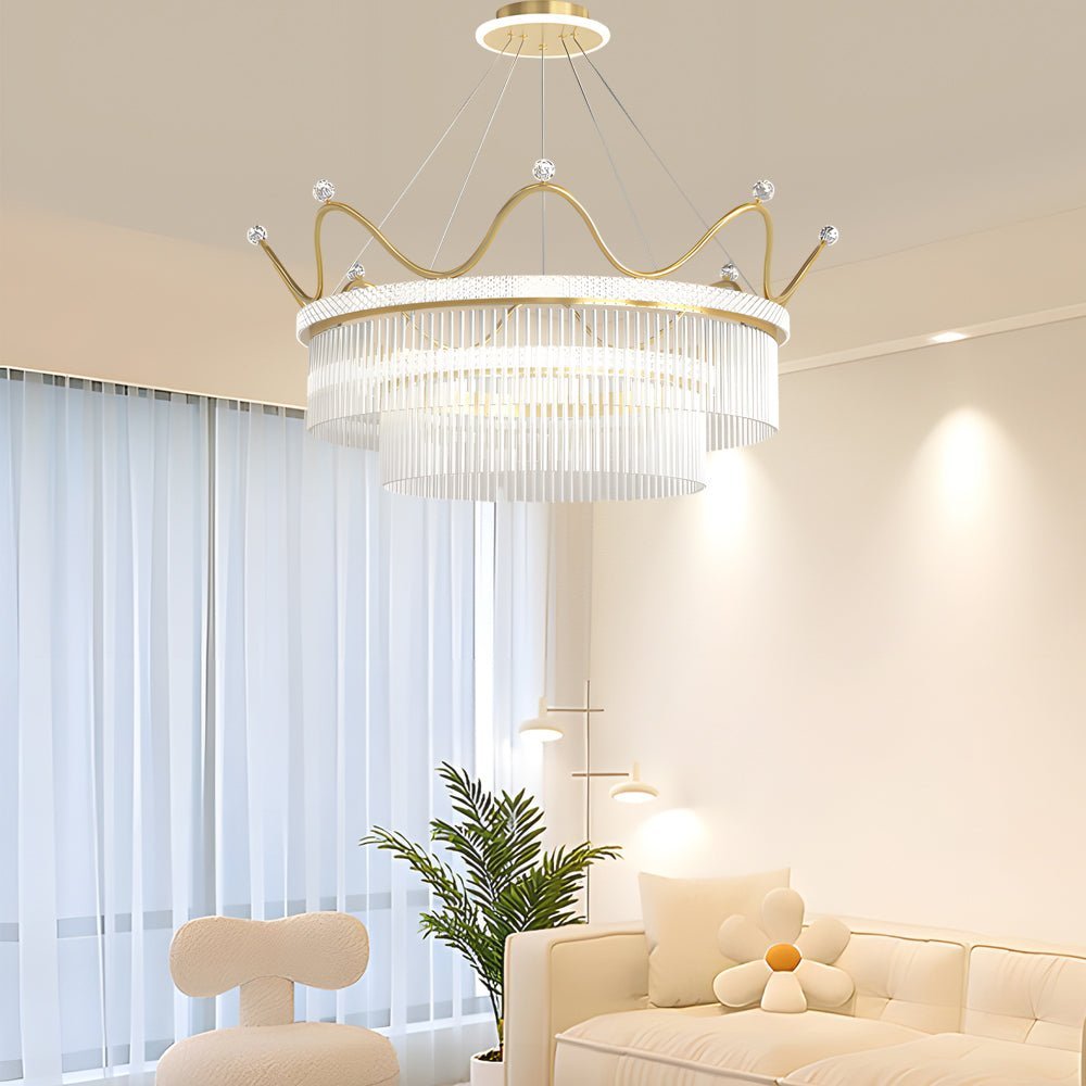 WINDSOR CRYSTAL TRIPLE DIMMER CHANDELIER