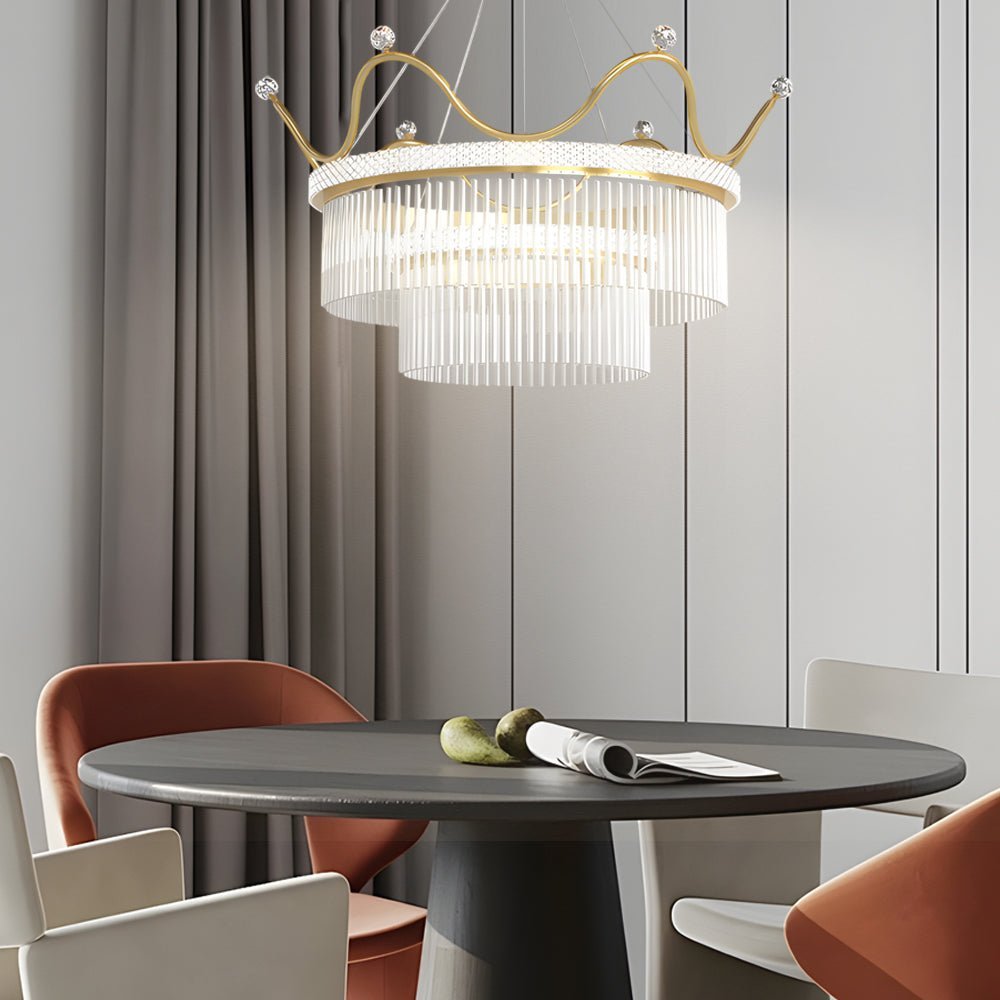 WINDSOR CRYSTAL TRIPLE DIMMER CHANDELIER