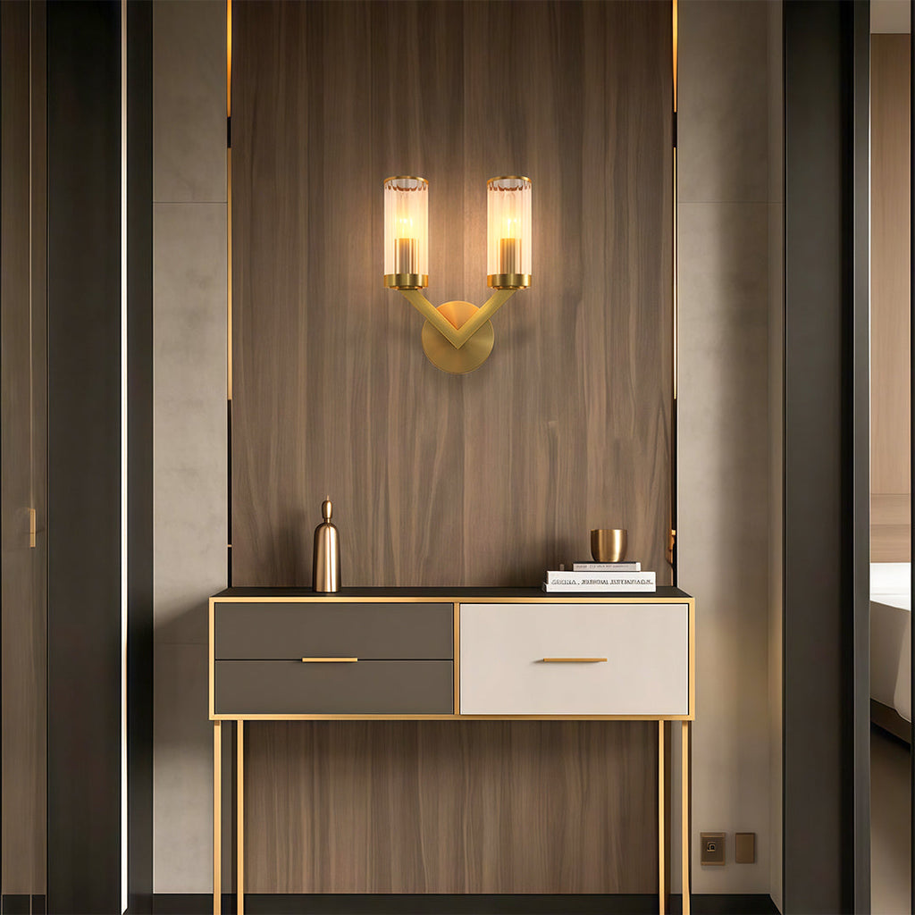 BRACKENDALE COPPER-CLAD GLASS WALL LANTERN